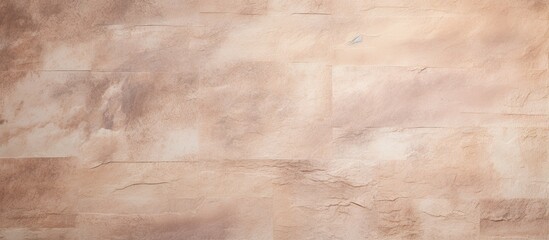 Obraz premium A textured beige stone wall background with a pastel wallpaper for a soothing and natural look Perfect for copy space image