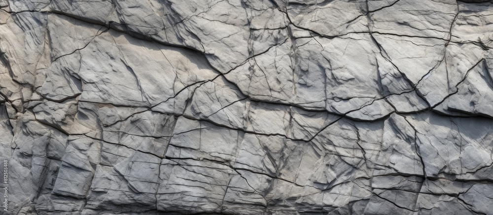 Aufkleber a wild cracked rock formation with a textured surface perfect for a background image with copy space