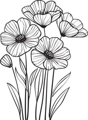 flower, drawing, floral, woodcut, vector, black, sketch, background, summer, wedding, isolated, illustration, spring, white background, graphic, plant, ornament, pen, ink, hand drawn, black and white,