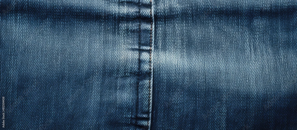 Poster textured blue jeans providing a background with ample space for text
