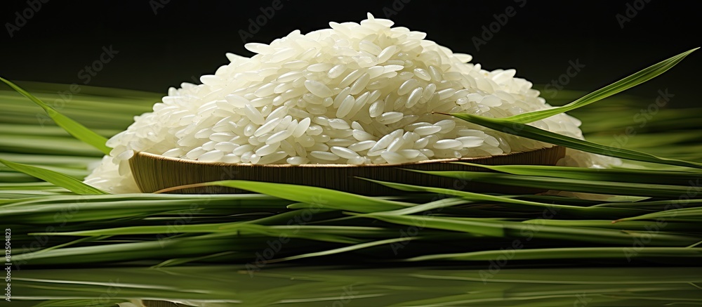 Poster Rice bundled together creating a copy space image