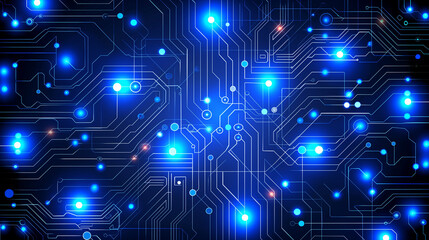 Fototapeta premium abstract circuit board global network technology background.