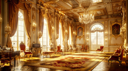 Fototapeta premium interior,Baroque style