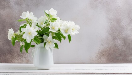 Elegant Simplicity: White Floral Vase Adornments