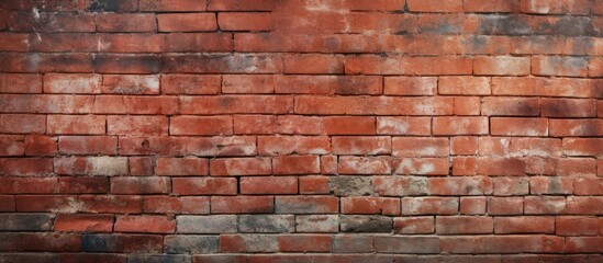 The textured background of an aged red brick block wall provides ample copy space for creative designs