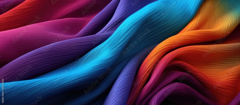 Leinwandbilder A vibrant and textured background with a colorful blanket pattern perfect for adding copy space to images