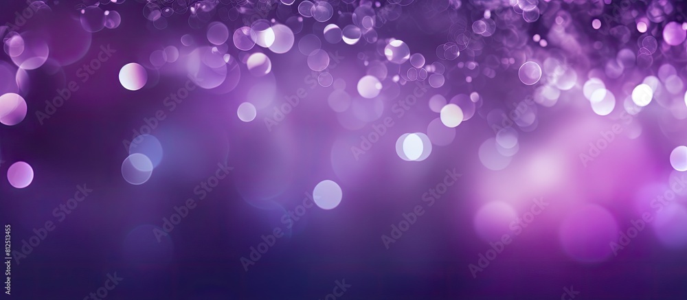 Poster a visually captivating purple bokeh creates an abstract backdrop with ample copy space for images