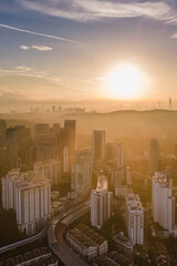 beautiful view of kuala lumpur, malaysia city skyline
