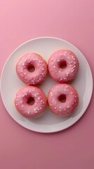 American cinnamon doughnuts sugar cream pastry snack dessert