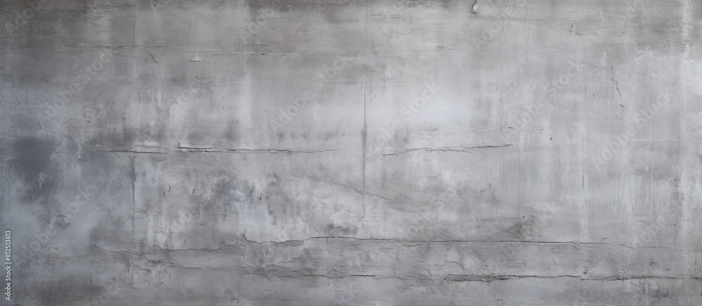 Poster The weathered gray cement wall serves as a textured background featuring ample copy space for text