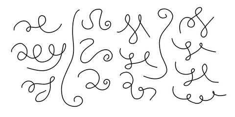 Beautiful line flow set collection for path animation motion