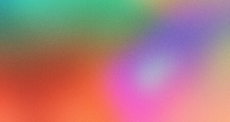 Abstract color gradient pattern, noise grainy texture effect, pink red green poster banner header design