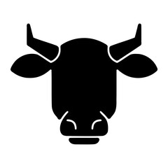 simple design of bull head icon sign