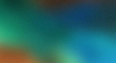 Abstract color gradient pattern, noise grainy texture effect, green blue poster banner header design