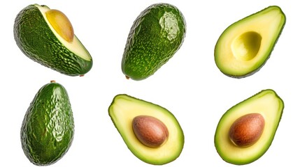 The Beauty of Avocado: A Captivating Display on a White Canvas 