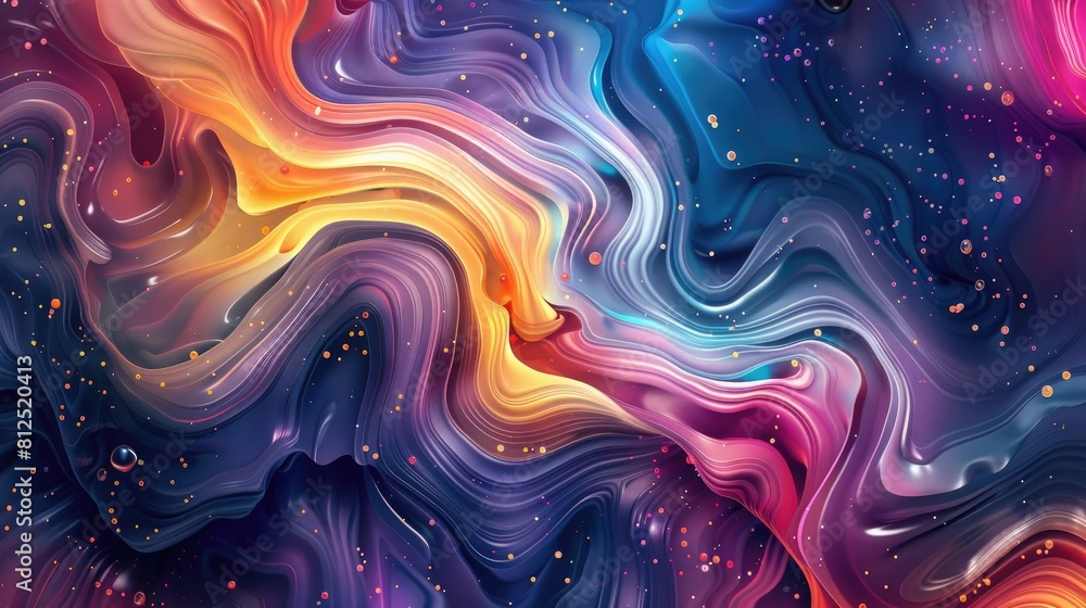 Poster artistic and colorful abstract background for design