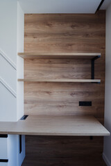 wooden cabinet with shelves