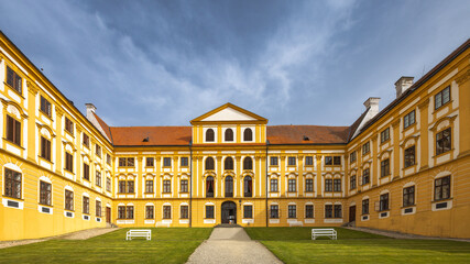 Fototapeta premium Jaromerice nad Rokytnou Castle in the Vysocina region of Czech Republic, Europe.