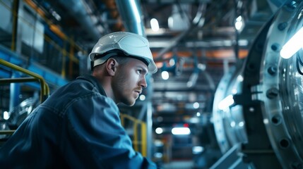 Male engineer Specialist work in factory, hyperreal images, extreme high detail photo, high resolution --ar 16:9 Job ID: a560e365-59b5-4be7-9dde-d92c367c6c33