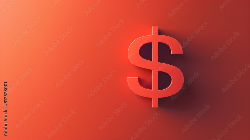 Poster a minimalist background with a single dollar sign icon, emphasizing the singular focus on maximizing