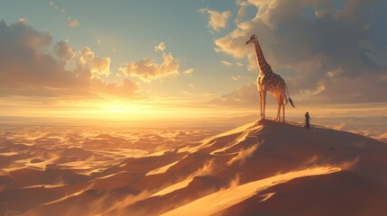 giraffe in africa