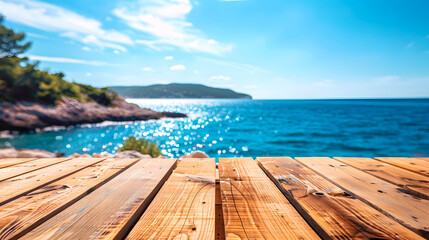 Fototapeta premium Empty wooden table