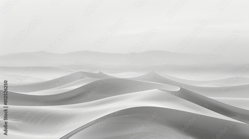 Poster a clean, minimalistic background with gentle, horizontal wave patterns in soft grayscale, providing 