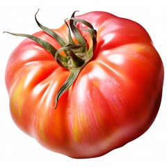Photo of Heirloom Tomato, Isolated on white background