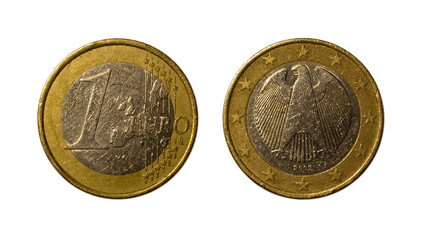One euro coin of 2002