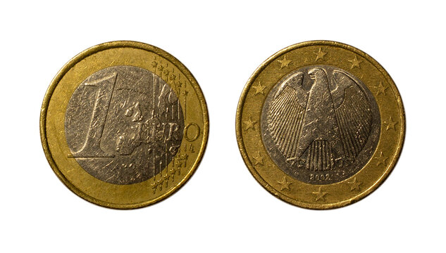 One euro coin of 2002