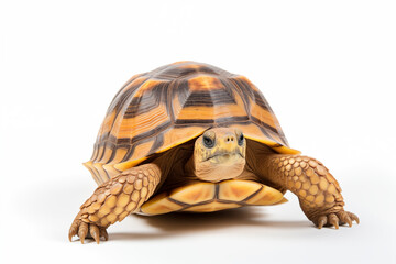 Obraz premium Turtle over isolated white background. Animal