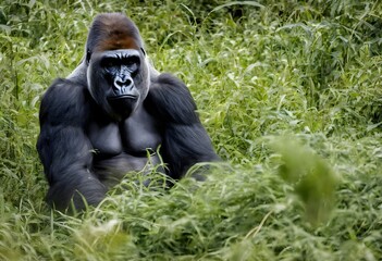 Obraz premium A view of a Gorilla in the Jungle