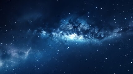 Obraz premium A view of night sky with stars. Space background.