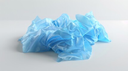 Blue Wet Wipes Flow Pack Cut Out in 8K: Realistic

