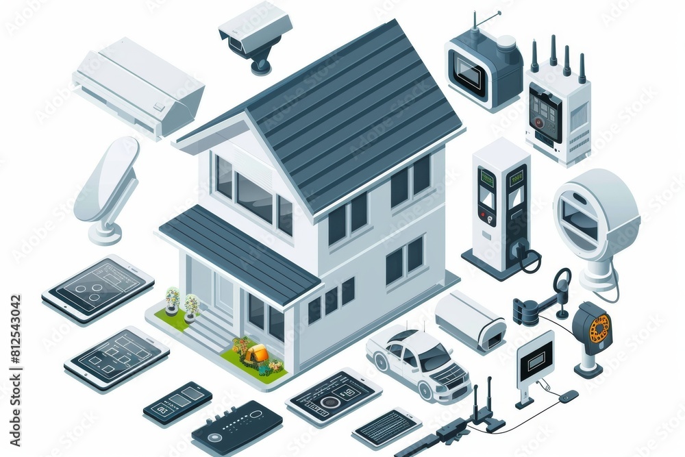 Aufkleber secure your home with a modern security solution featuring light effects in camera feeds, vigilant c