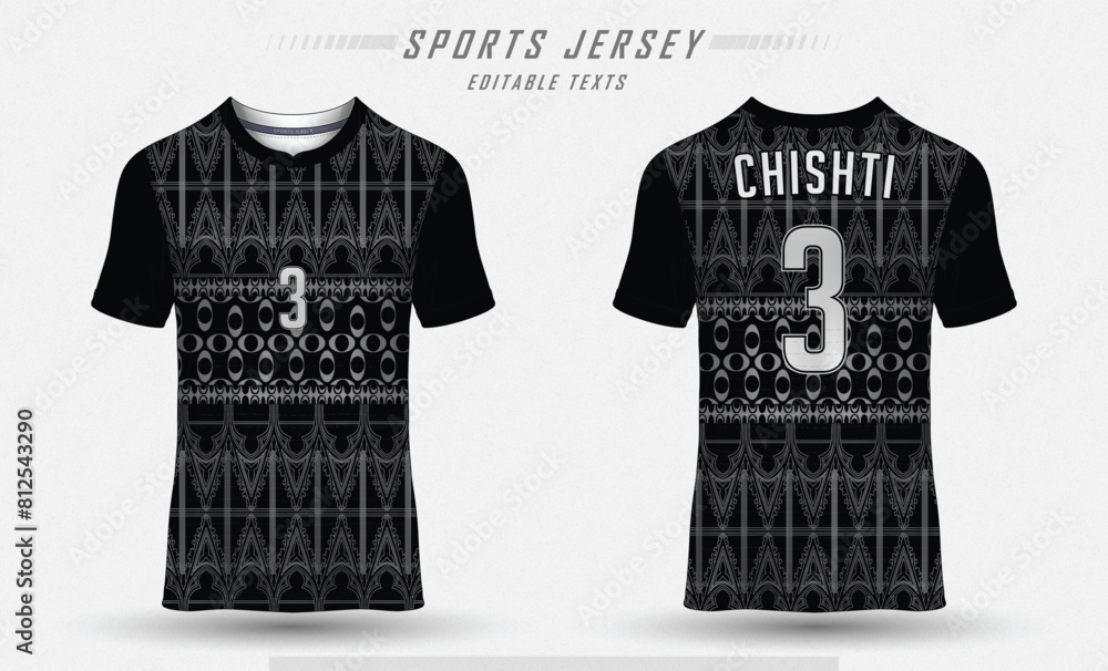 Poster Sports Jersey Black