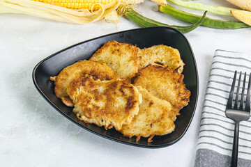 Tasty golden potato hash brown