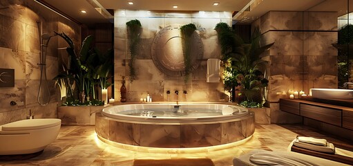 interior of a luxury bathroom