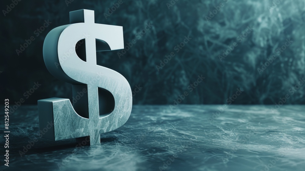 Poster a minimalist background with a single dollar sign icon, emphasizing the singular focus on maximizing