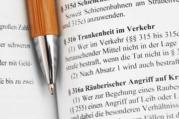 Trunkenheit im Verkehr Strafgesetzbuch