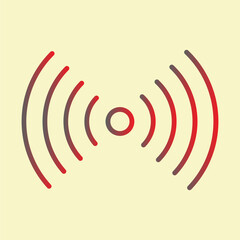 Naklejka premium Radio Waves