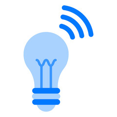 Smart Lamp Blue Flat