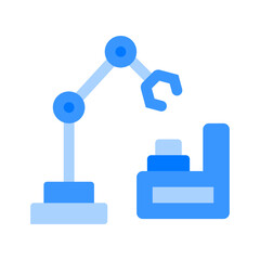 Fototapeta premium Robotic Blue Flat