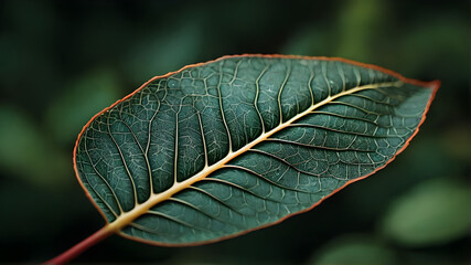Solitary Green Leaf Close-Up - Natural Beauty of the Forest Floor in Season