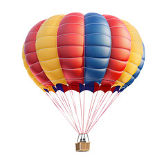 Fototapeta premium colorful parachute Isolated on transparent background