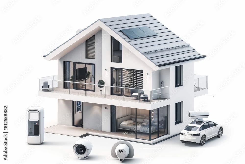 Poster integrate digital surveillance systems in your security setup with connected cctv and online securit