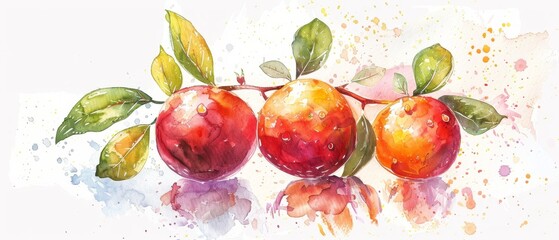 Camu camu in Stunning Watercolor.