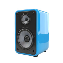 Obraz premium Blue Loud speaker Isolated on transparent background