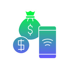 Digital Money Gradient Flat