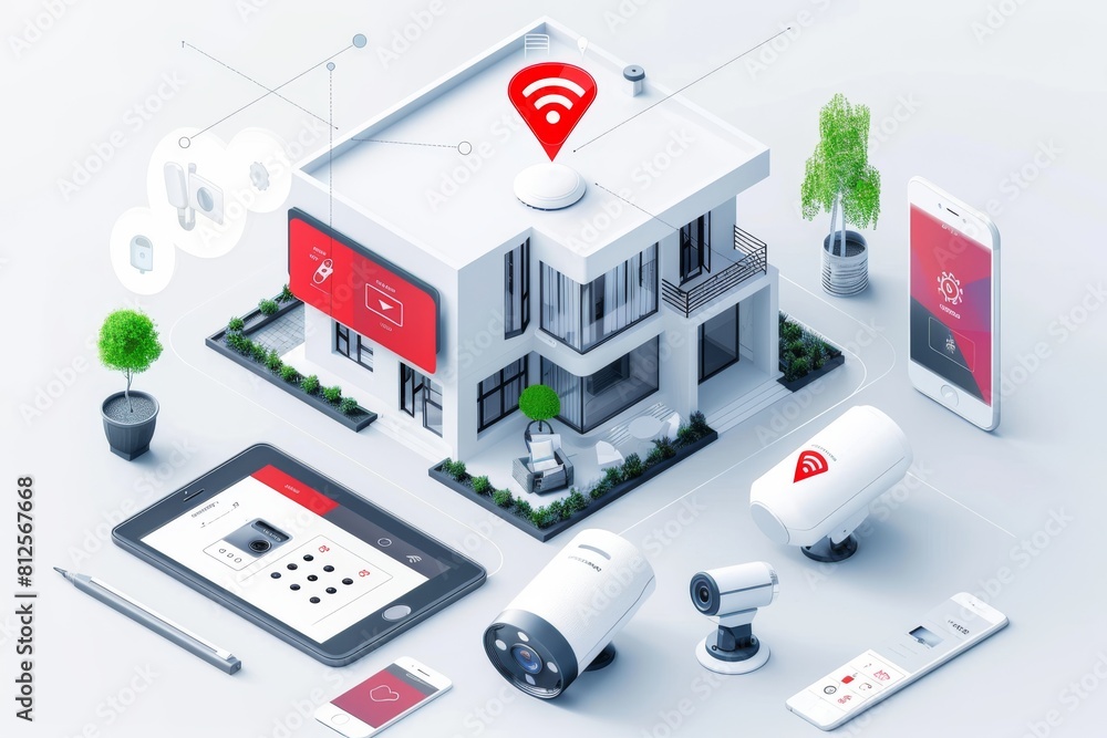 Poster install high-definition video cameras for real-time surveillance, integrating security cameras with 